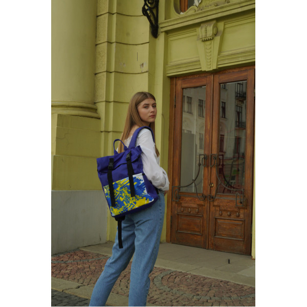 Backpack Rolltop "Splashes: Kyiv Pulse" 