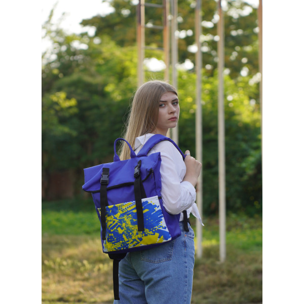 Backpack Rolltop "Splashes: Kyiv Pulse" 