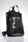 City backpack "Baby05" Black With a transparent pocket