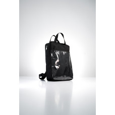 City backpack "Baby05" Black With a transparent pocket