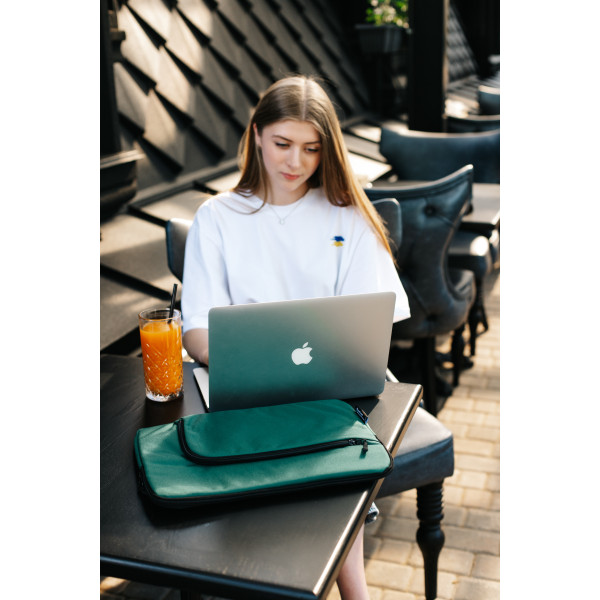 Cover for a laptop "Compact" Green