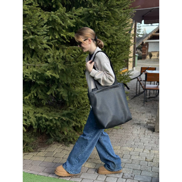 Сумка-Шопер з еко-шкіри рельєфний