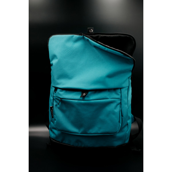 Backpack Rolltop "Frog flap" Turquoise