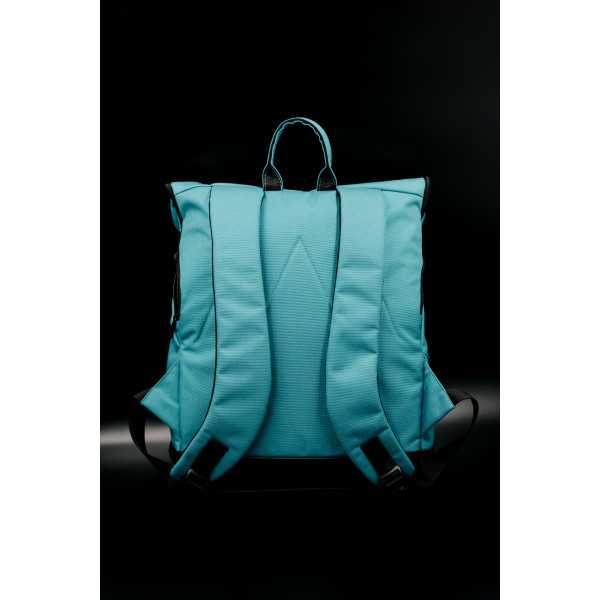 Backpack Rolltop "Frog flap" Turquoise