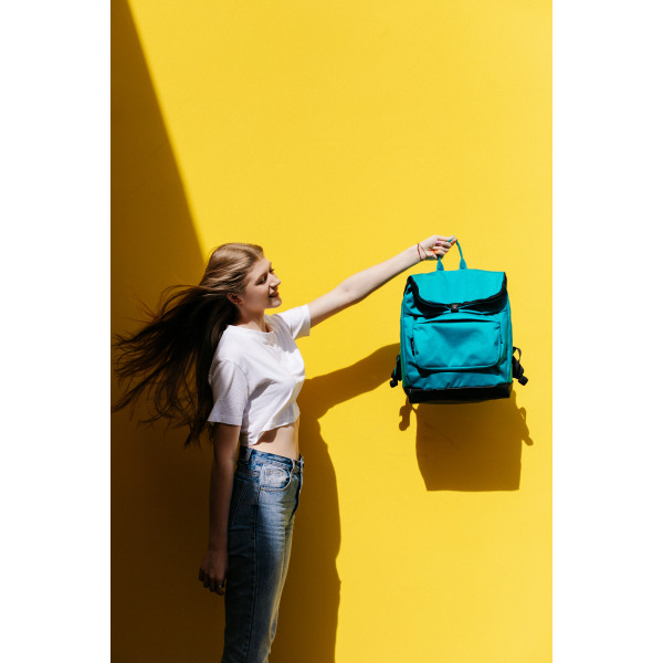 Backpack Rolltop "Frog flap" Turquoise