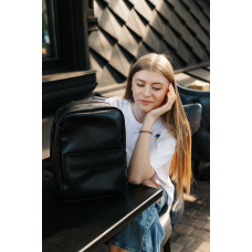Backpack "Light" B01 made of smooth eco-leather