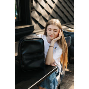 Backpack "Light" B01 made of smooth eco-leather