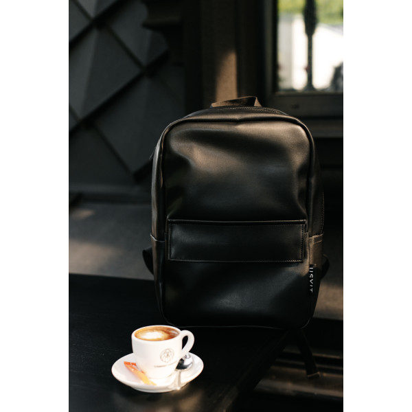 Backpack "Light" B01 made of smooth eco-leather