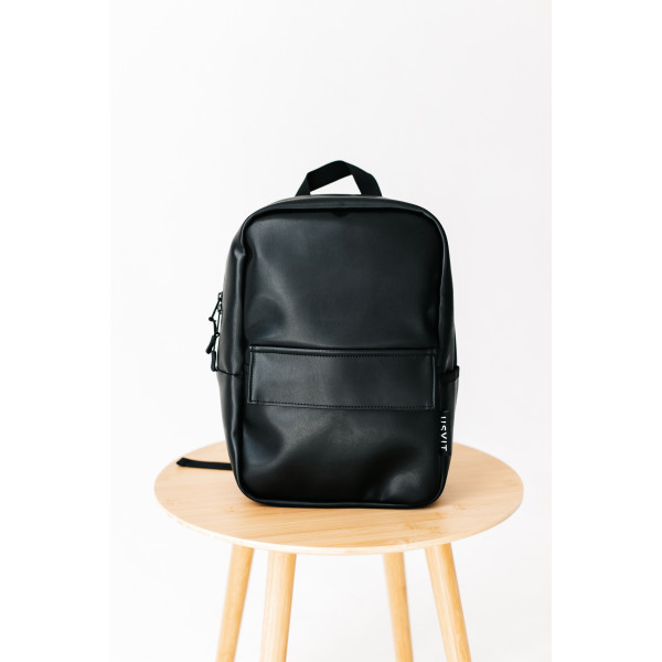 Backpack "Light" B01 made of smooth eco-leather