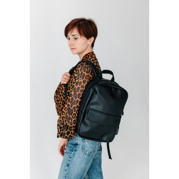 Backpack "Light" B01 made of smooth eco-leather