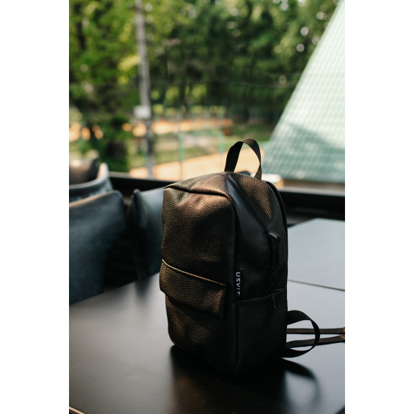 Backpack "Light" B01 made of relief eco-leather